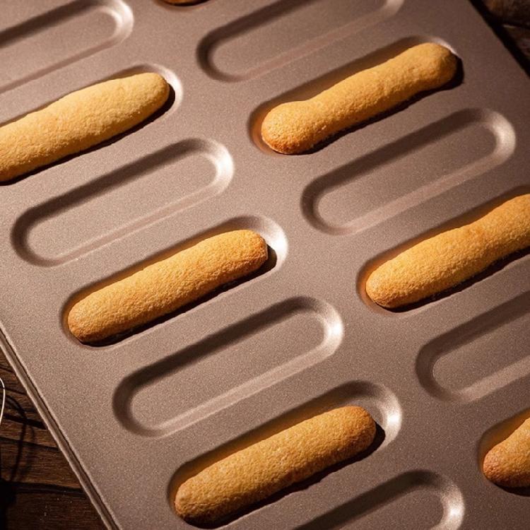 Realistic Finger Cookie Mold Carbon Steel Breadstick Ladyfinger Mould Easy Press Biscuits Stick Mould Metal Bakewares