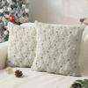 New Christmas Throw Cushion Case Square 18x18in Sofa Cushion Cover Xmas Tree Pattern Soft Pillow Cover Living Room Decor