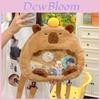 Capybara Plush Cartoon Backpack With Soft Material For Casual Daily Use And Travel