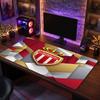 Tappetino Mouse Tema Monaco FC, Design Logo Calcio Tappetino Scrivania Gaming XXL Antiscivolo per Mouse del Computer