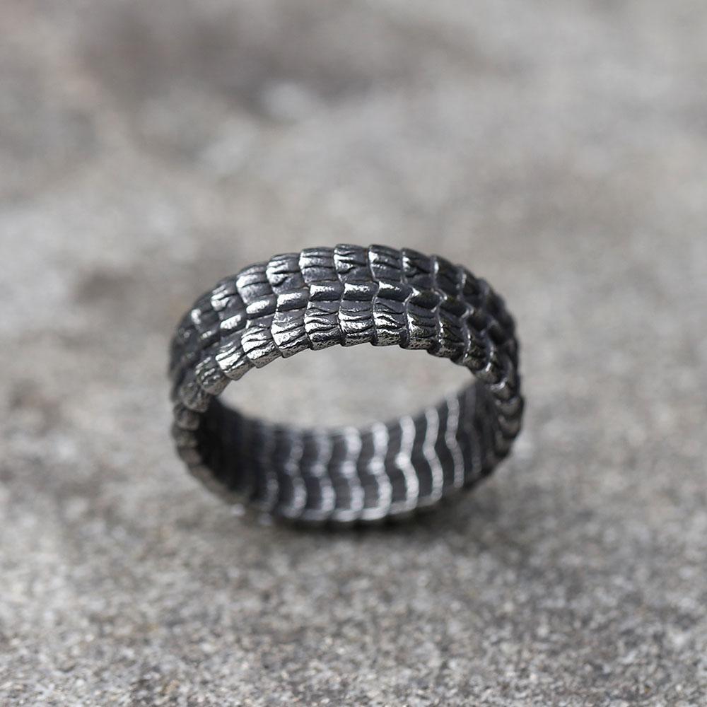 2023 NEW Men's 316L Stainless Steel Rings Vintage Nordic Viking Dragon Rings Amulet Animal  Jewelry Gifts Free Shipping
