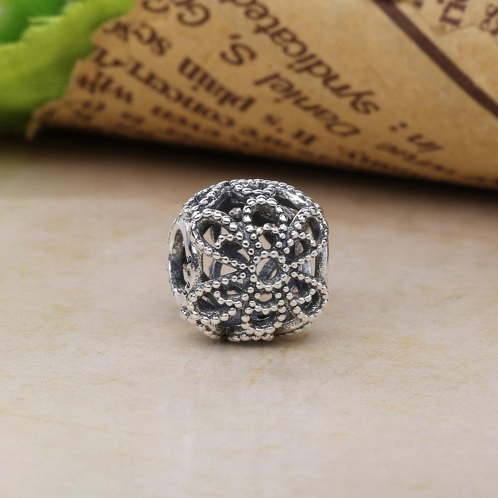 925 Silver Hollowed Out Pendant for Women Fashion Jewelry Gift Fit Bracelet Necklace Charms