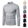 Men S Slim Fit Turtleneck Pullover Knit Sweater Black Autumn Winter