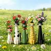 Cat-Shaped Resin Vase, Cute Long-Necked Cat Flower Arrangement Ornament Home Desktop Floral Decoration Great Gift