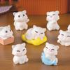 DIY Cat Statue Resin Crafts Kitten Figurines Miniature Mini Cat Figurines  Fairy Garden Decorations