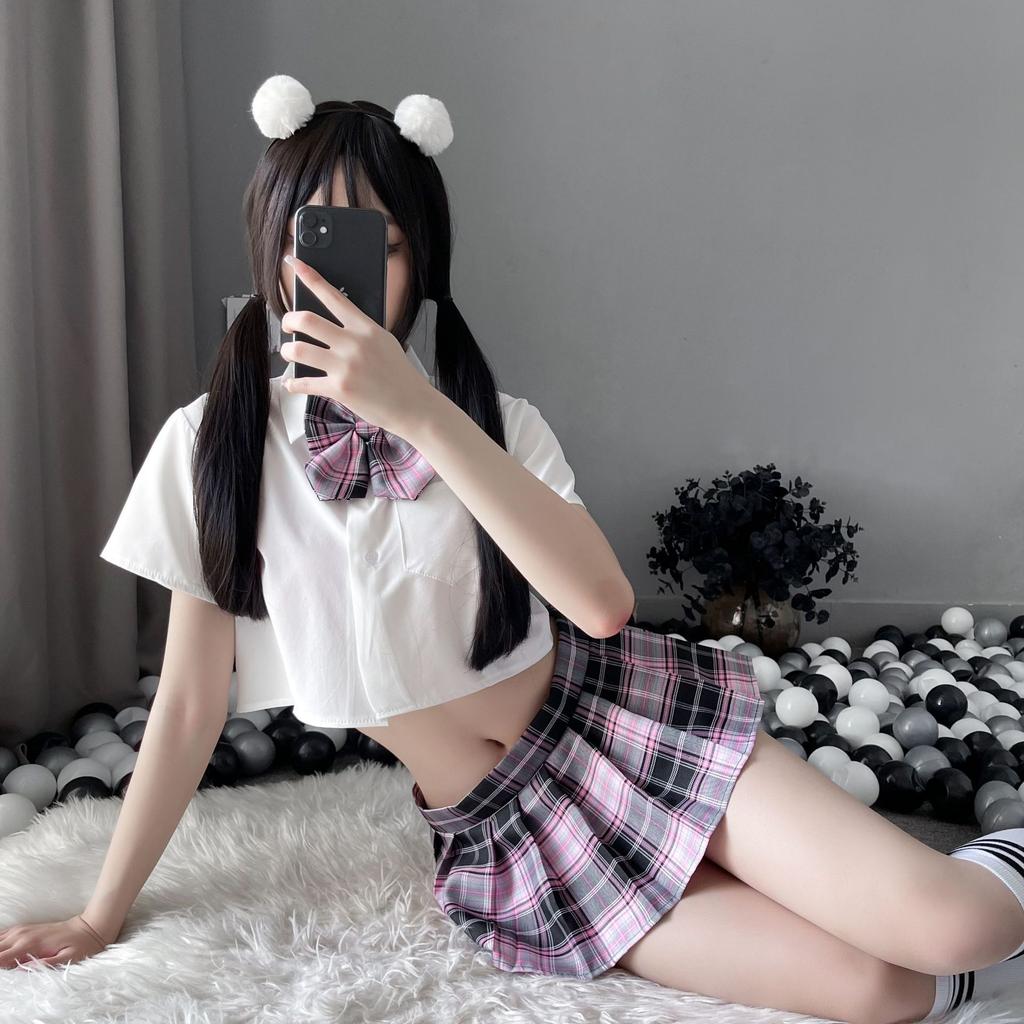 Sexy lingerie bachelor dress sexy jk uniform seduction hot pleated skirt cosplay suit