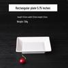 Qianxing A8 White Melamine Snack & Dessert Plates