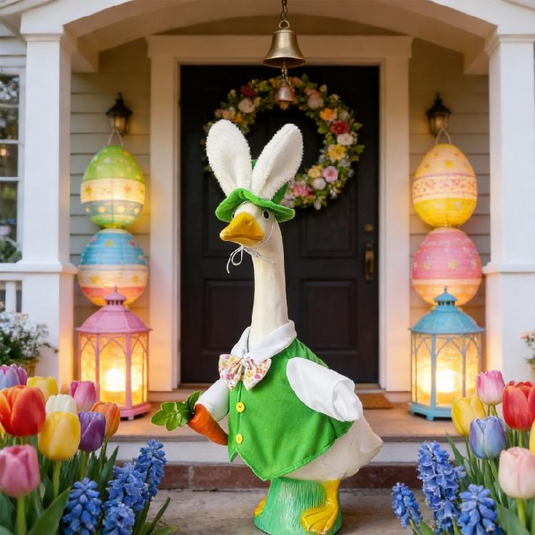 Unique Geese Set Green Waistcoat Door Geese Outfit Outdoor Geese Dress For Annual Gatherings And Home embellishment