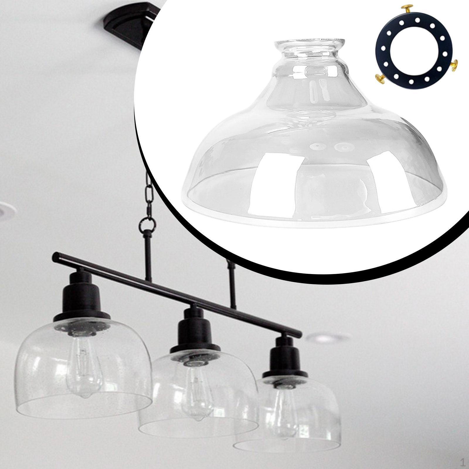 

Стеклянный абажур Домашний декор Легко установить Устойчивый к высоким температурам Сменный абажур Transparent