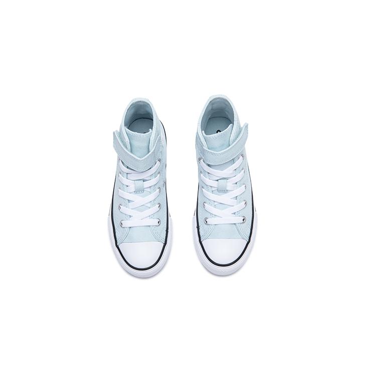 Converse Chuck Taylor All Star EasyOn High PS Heart Patch Kids Sneakers Blue Winter-Slay White A08378C