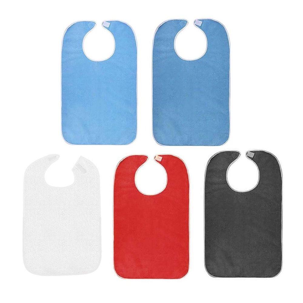Adjustable Elderly Bib Washable Saliva Towel Multi-purpose Senior Citizens Bibs  a Mess-Free Diet