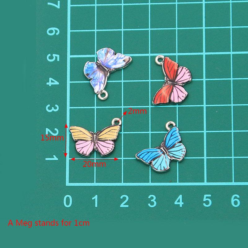 Colorful Enamel Butterfly Pendants - 15 Colors, 2 Styles for DIY Necklaces & Bracelets