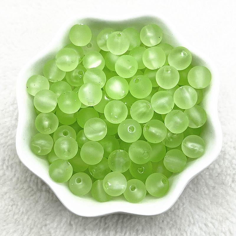 50-200pcs 8mm Matte Jelly Series Round Acrylic Loose Spacer Beads for Jewelry Makeing Diy Handmade Bracelets Accessories