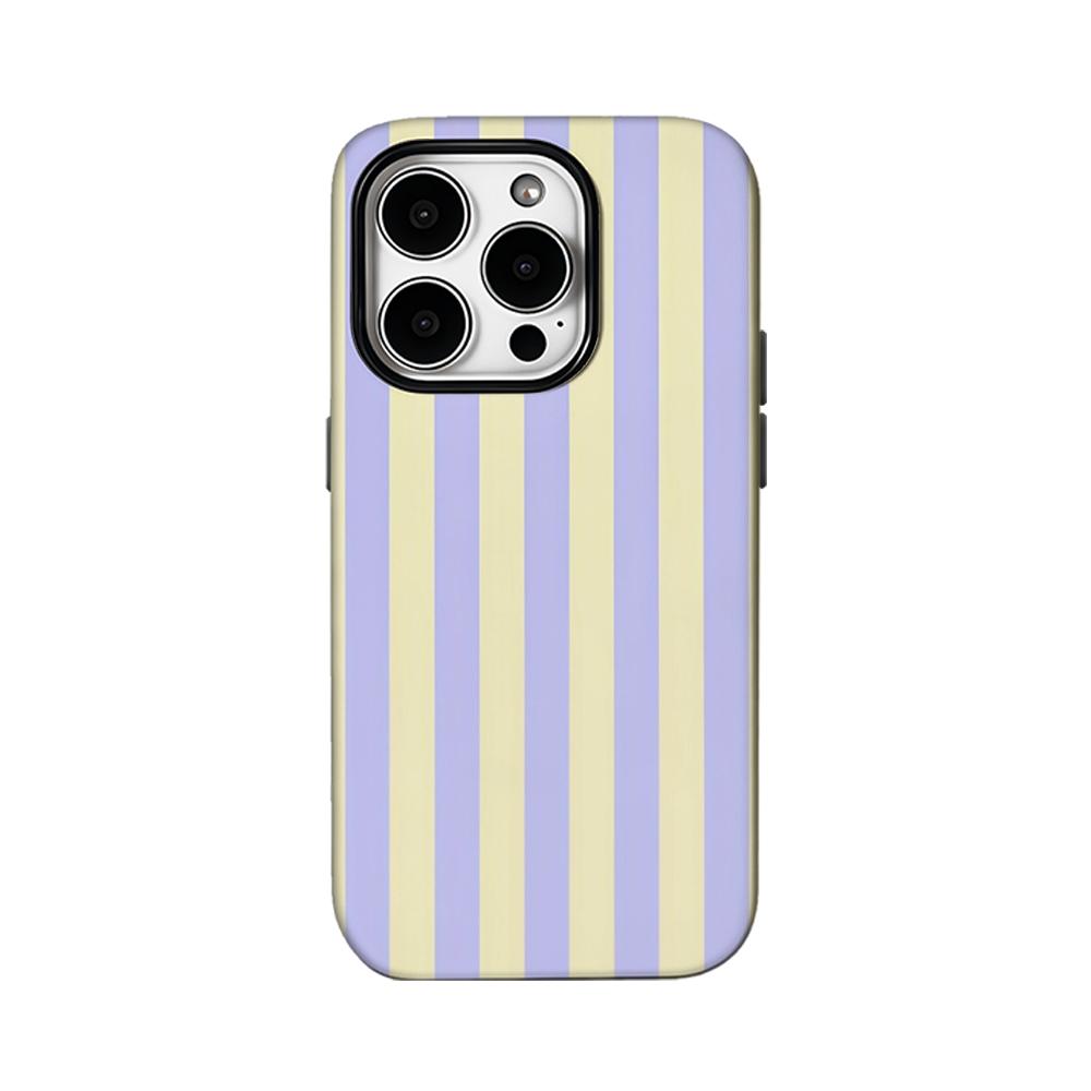 Luxury Creamy Purple Phone Case for iPhone 16 15 14 13 12 11 X XS XR XSMAX 7 8 Pro Max Plus Double-layer Back Cover