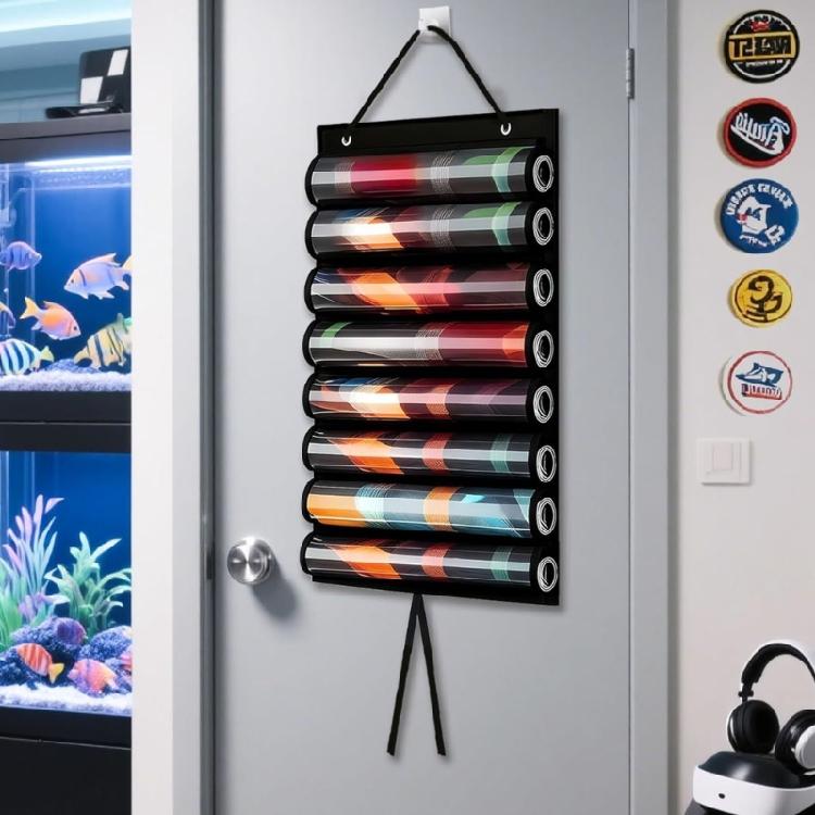 Portable Game Table Mat Storage Hanging Bag Wall Mounted Pad Container Desktop Gaming Organizers Easy to Install