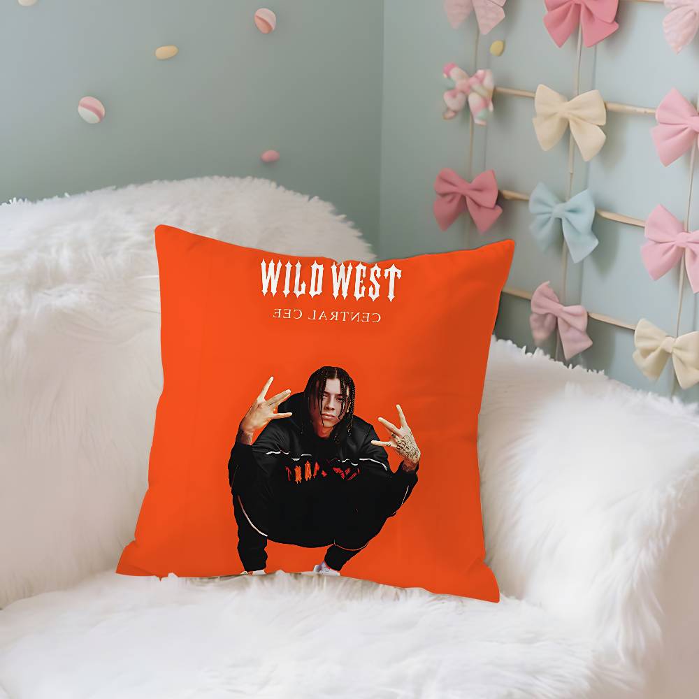 Central Cee Uk Rapper Case Plush Fabric Soft Pillowcase Double Sided Print Cushion Cover Household Gifts