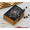 Norse Mythology Leather Journal with Lock | Viking Rune Notebook | Handcrafted Nordic Grimoire Journal