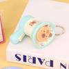 Cartoon Mini Recording Speaker Toy Keychain Charm Children Kids Handheld Loudspeaker Backpack Bag Pendant Car Key Chain Keyring