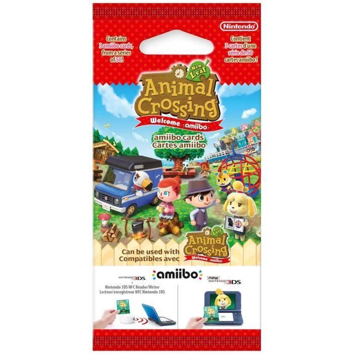 Cartes amiibo - animal crossing série welcome amiibo • contient 3 cartes