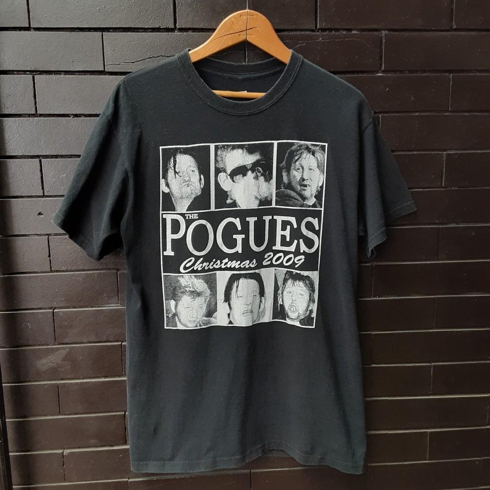 

Vtg The Pogues Band Christmas 2009 Cotton Black All Size Men Women Shirt Unisex T-Shirt XXL
