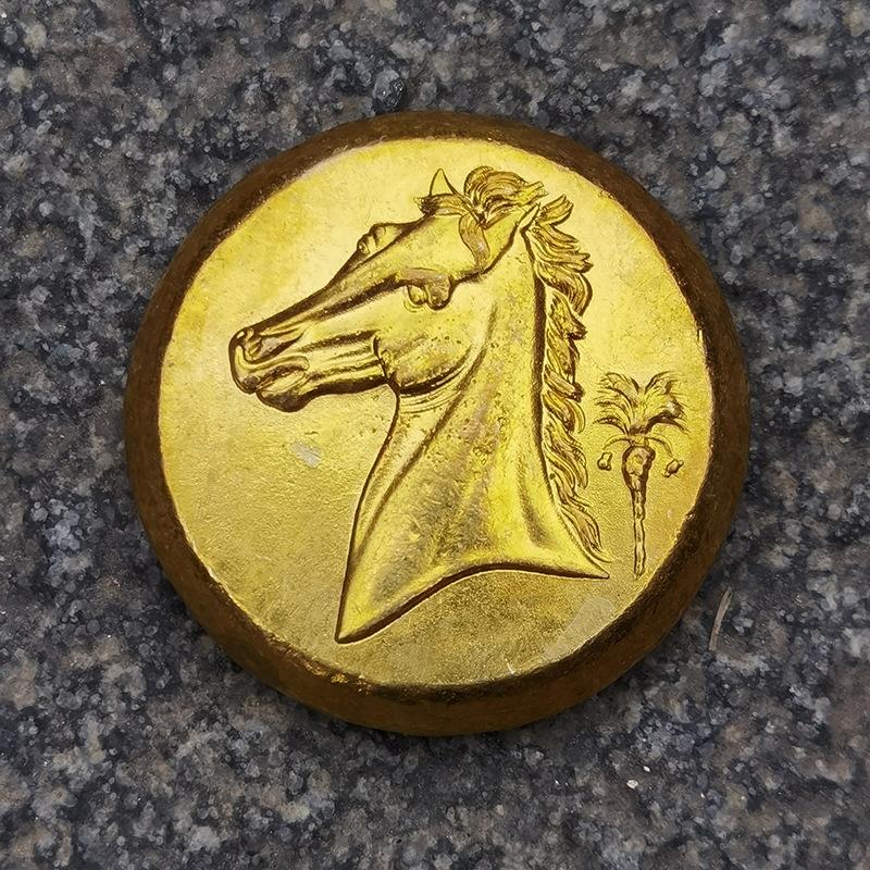 Horse Head, Greek Quarter Coin, Arethusa, Carthaginian Sicily, Coin, 29.5mm, Retro