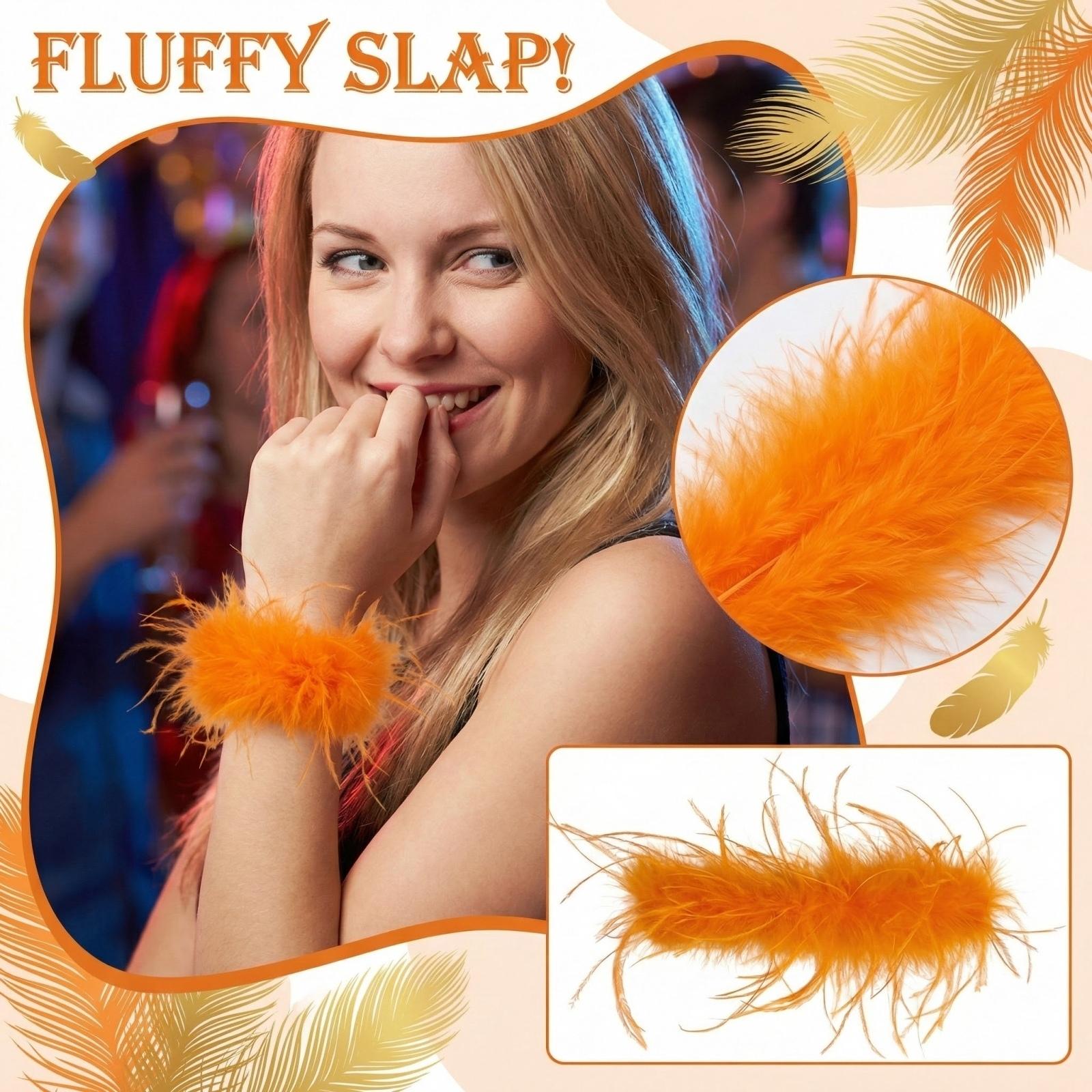 Монохромное головное украшение из перьев Браслет-кольцо с пробивкой из перьев