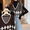 Pullover Vest Women Spring New Outer Wear Knitted Clip Vest All-match Vest Sleeveless Pullover Sweater Female Tops