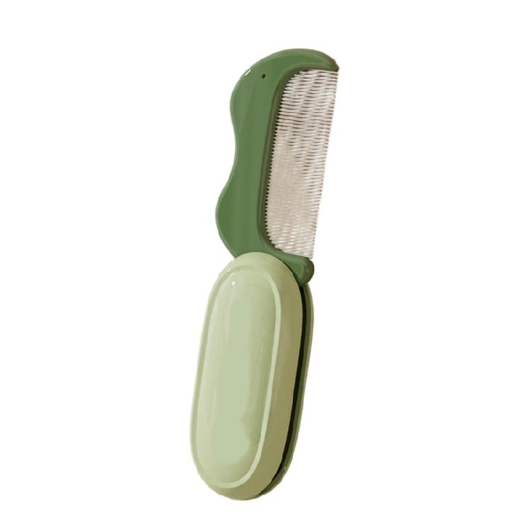 

Convenient Pocket Size Pet Grooming Comb Hair Brush For Daily Use On Eyes Ear And Furs Tear Stain Removal Tool зелений