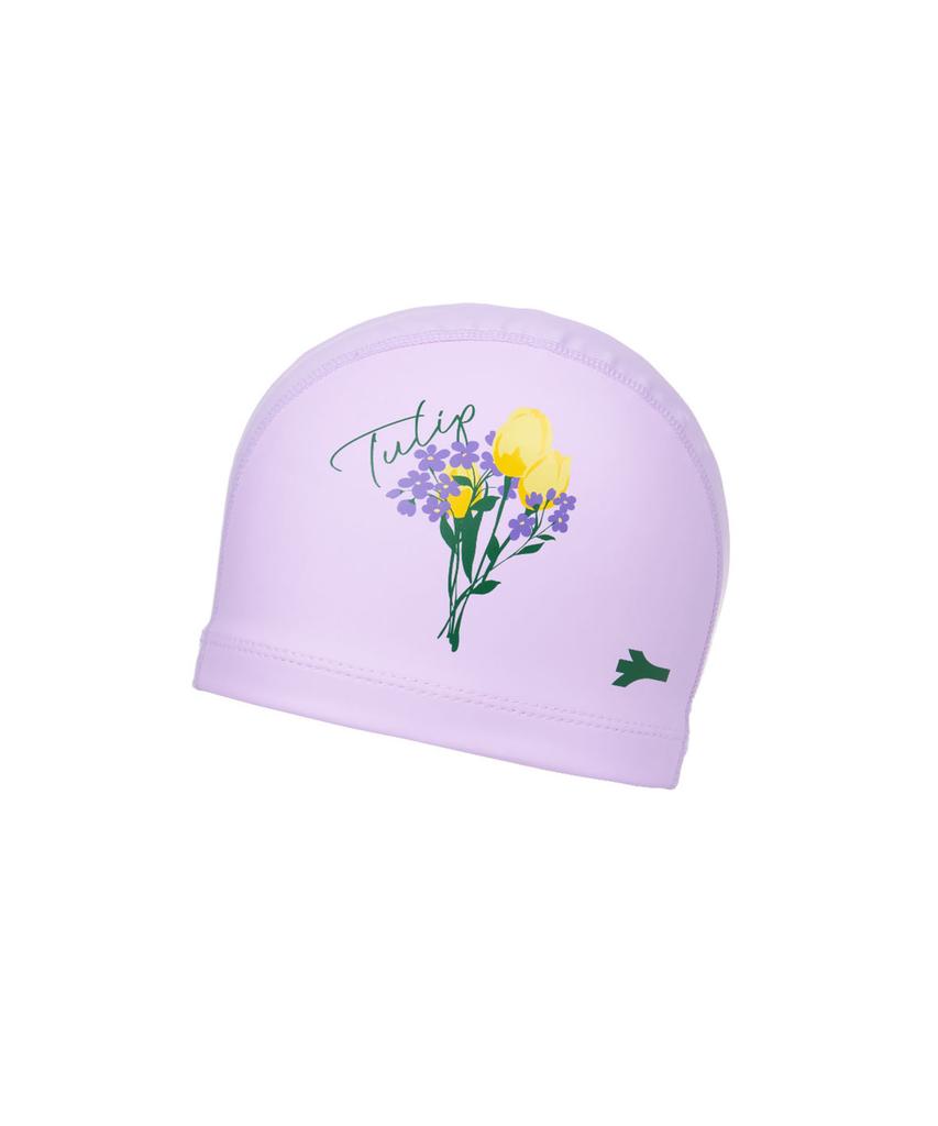 Lenomasuyeongbog Supplies Adult Tulip Pu Swim Cap Lavender Ro-Rc2E015-Lv