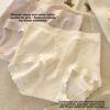Women's Spring and Summer Lace Side Pure Cotton 10A Antibacterial Extension Crotch Light Abdominal High Briefs