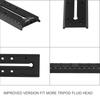 Haoge 220mm Rapid Connect Long Sliding Quick Release Plate for Manfrotto and Tripod Fluid Video Heads MVH500AH, MVH500A, MVH502AH, MVH502A, 501HDV,