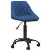 Vidaxl Office Chair, Blue, Upholstered In Velvet
