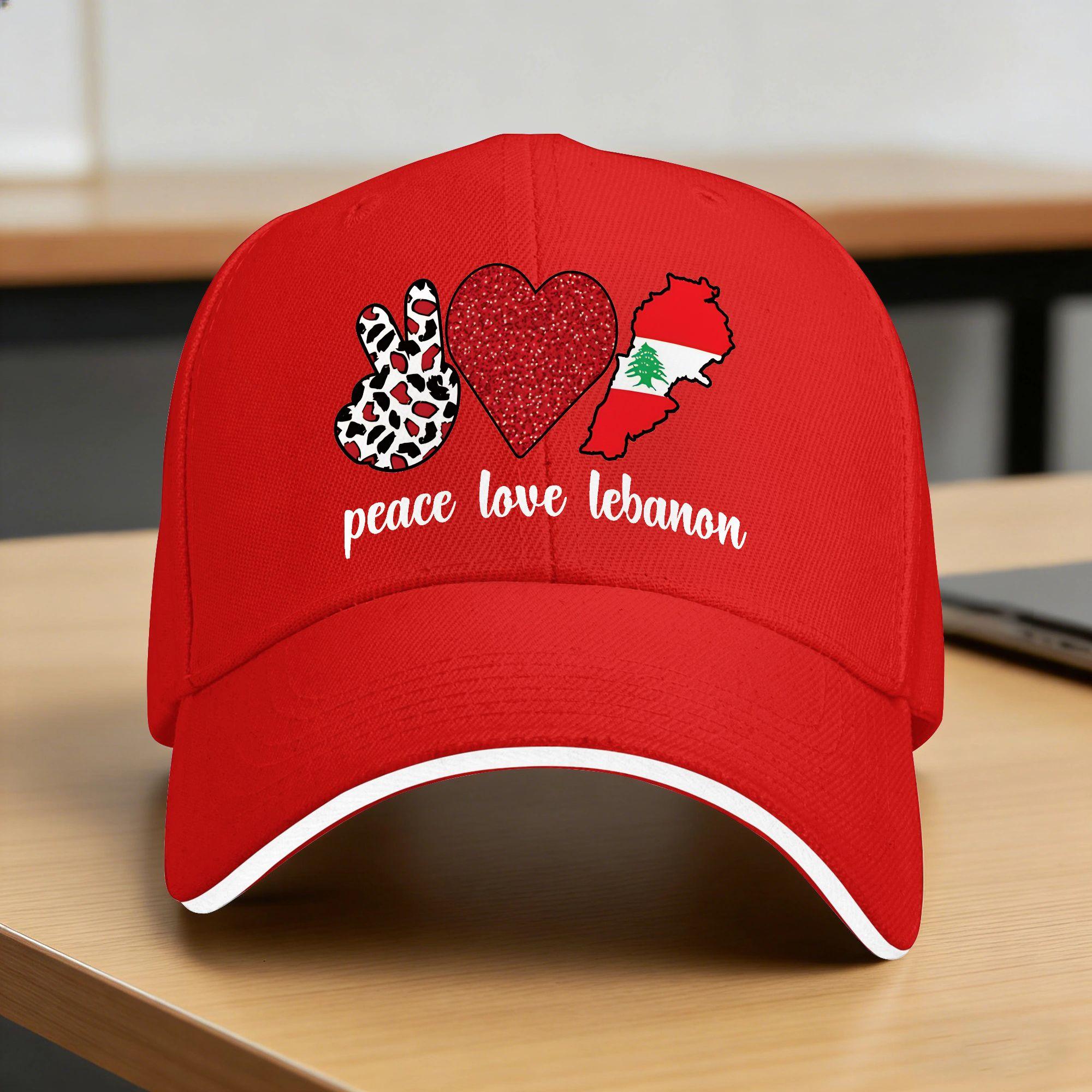 Lebanese Roots Lebanon Flag Lebanese Heritage Baseball Cap Tennis Skate Streetwear Trucker Hat Unisex Design Sun Snapback Cap One Size