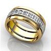 Cao Shi Trendy Unisex Two-Tone Rings - European & American Minimalist Couple Style