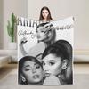 Ariana GrandeMelodie Enthüllt Decke Flauschig Großartig Warm Kuscheldecke für Tagesdecke Dekoration,