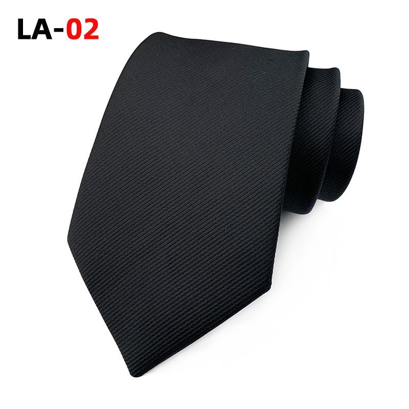 Satin Solid Color 8Cm Fashion Business Professional Men'S Tie
