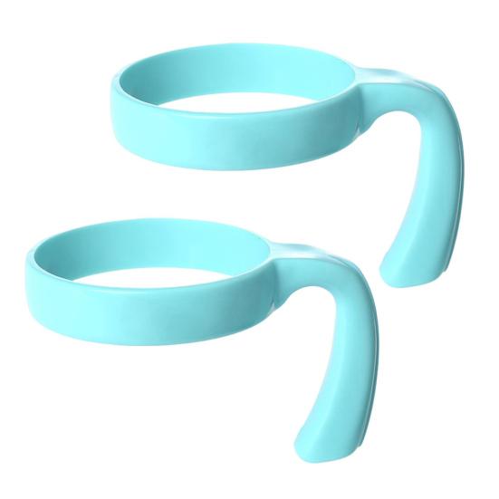 

2 Pcs Tumbler Handle Attachment Ergonomic Grip Anti Slip Car Cup Holders BPA Free Travel Mug Handles for 20/32oz Tumbler Cup Accessories 20oz небесно-голубой