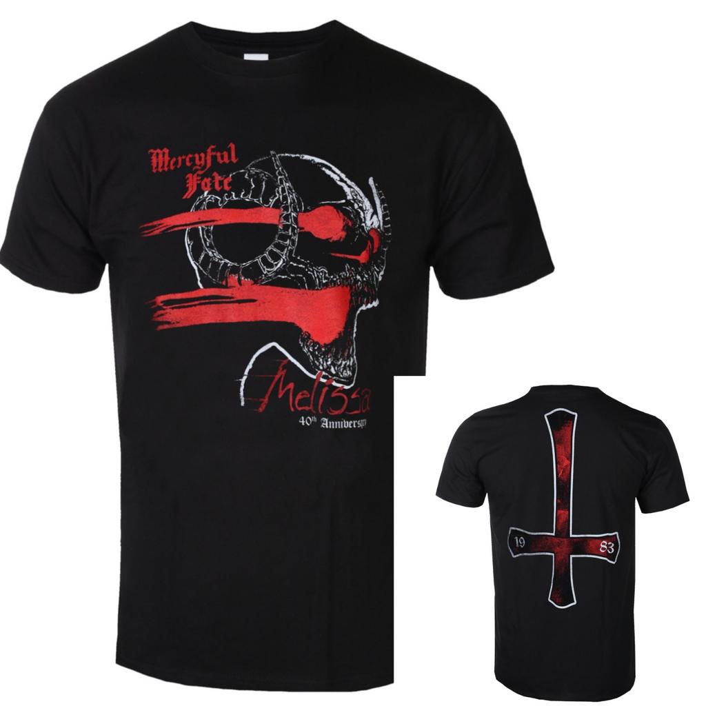 Melissa th Anniversary Cross Rock Music Art Style Summer Casual TShirt Unisexs and Womens Luxury Brand Top New Art Logo