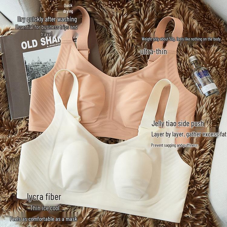 Women's Bust Minimizer: Ultra-Thin Support, Anti-Sag Seamless Cool Full Cup Bra for Summer