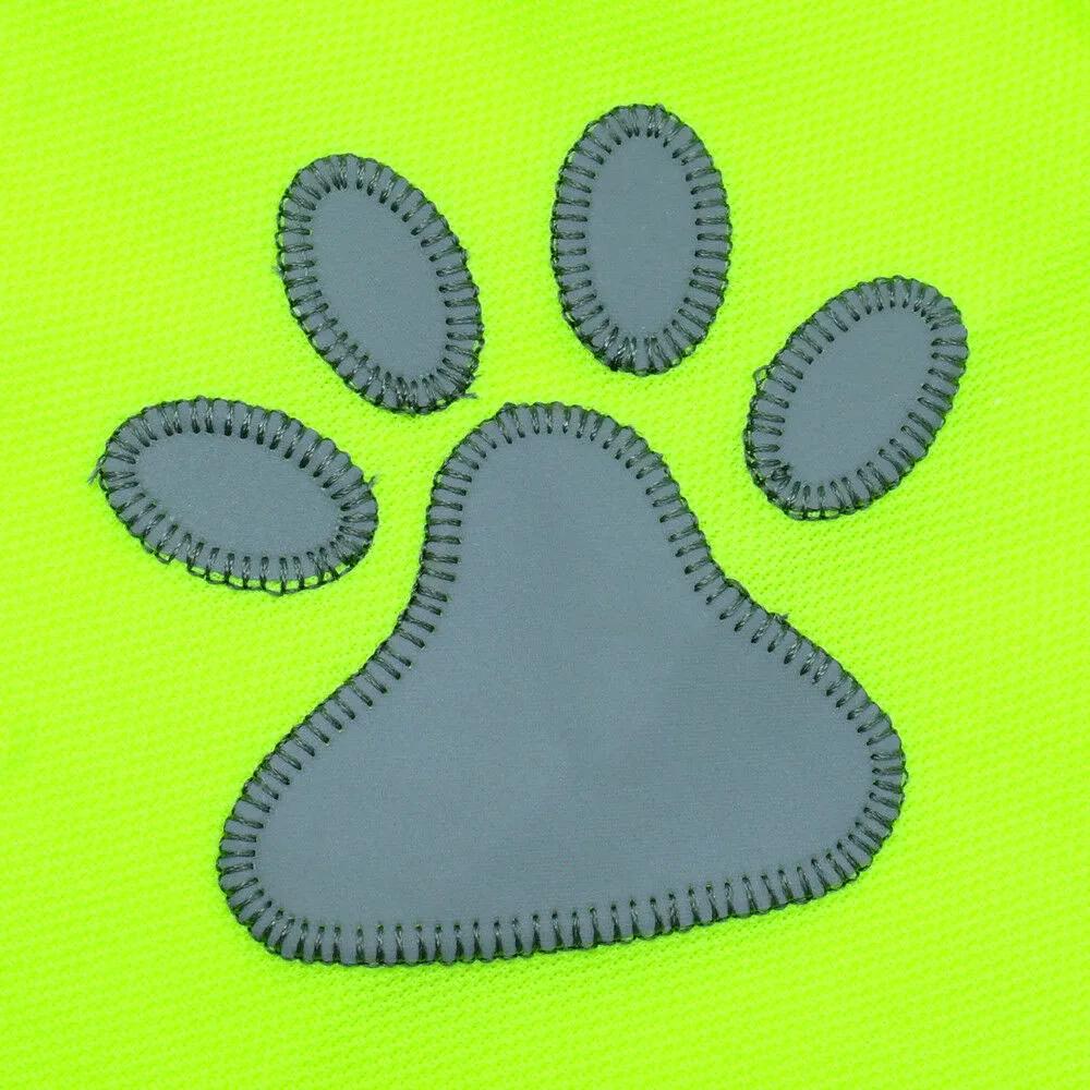 Outdoor Dog paw High Visibility Pet Hi Vis Coat Pet Safety Vest Dog Jacket Pet Reflective Vest