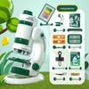 Portable Kids' Microscope Science Kit - Educational Toy for Primary & Middle School Students, Perfect Gift for Boys & Girls
