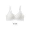 Sweet and Pure Girl Print Lace Edge Pure Cotton Underwear Women's No Steel Ring Anti-sagging Small Chest Gathering Thin Bra