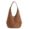 Women's Suede Hobo Bag Soft Shoulder Tote Handbag Casual Everyday Large Capacity Fashion Crossbody Bag