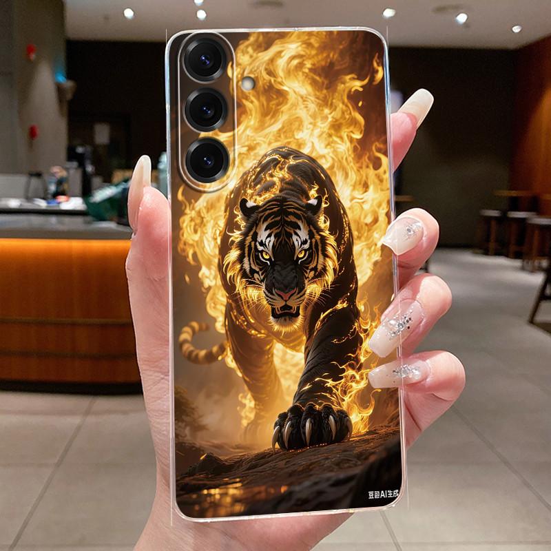 Korpuss Samsung Galaxy A17 5G Tālruņa Vāciņš Silikona mīksts Luksusa Pūķis Jauks Foršs Zēniem Meitenēm Aizmugurējais Vāciņš Caurspīdīgs Bufera Apvalks