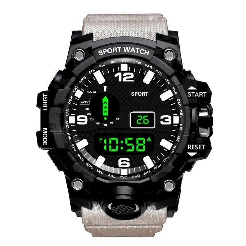 Y12 Men s Sports Watch Waterproof Luminous Men Sport Watch Multifunction Digital Electronic Wristwatch Clock for Boy Kids