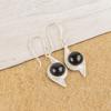 Schwarzer Onyx Cab Edelstein Schmuck, 925 Sterlingsilber Ohrringe, Wunderschöne Onyx Silber Ohrringe für Thanksgiving Geschenk