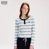 Teenie Weenie Women's Bear Letter Stripe T-Shirt