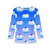 Girls Long Sleeve T Shirts Kids Fall Tops Crewneck Halloween Printed Basic Tees 3-9Y