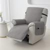 1Seater Wear Resistance Recliner Cover Solid Color Quilted Armchair Slipcover Pet Kids Accent Couch Cushion Living Room Hotel