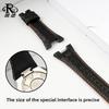 For Seiko Sportura SNAD23J2 SNAE07 SPC047 Cowhide Notched Watchband genuine leather Watch chain Wristband Bracelet Accessories